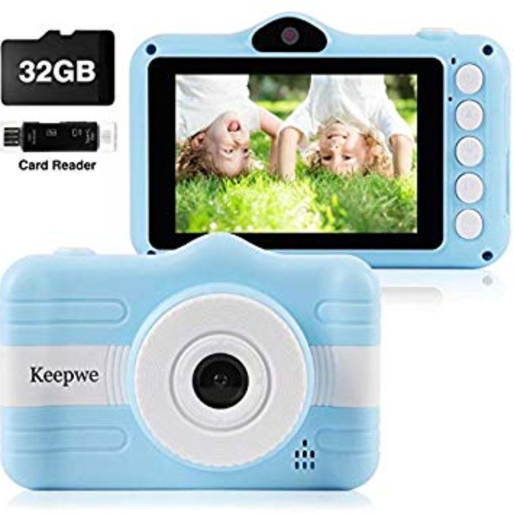 KEEPWE Kids Camera (BLUE) (SIM CARD INCLUDED)